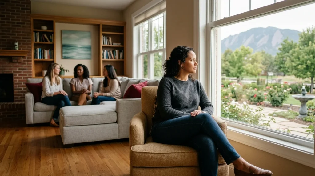 Woman Sitting Alone By A Window With A Distant Expression Reflecting On Histrionic Personality Disorder Symptoms | The Rose House